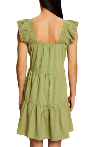 Vestido evasé - Verde