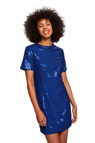 Vestido recto - Azul rey