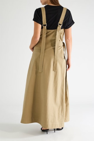 Vestido cruzado - Beige