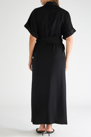 Vestido cruzado - Negro