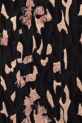 Vestido bustier de seda - Negro