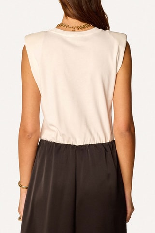 Vestido - Crudo y negro