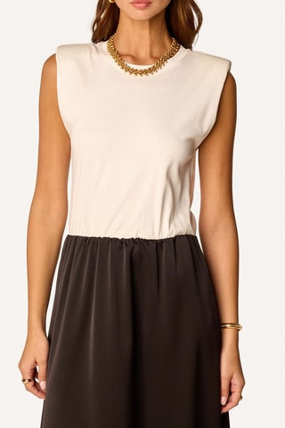 Vestido - Crudo y negro