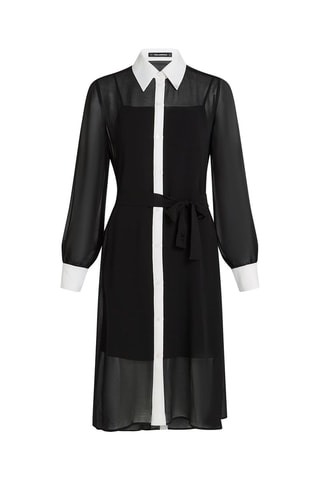 Vestido camisero - Negro