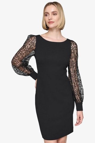 Vestido recto - Negro