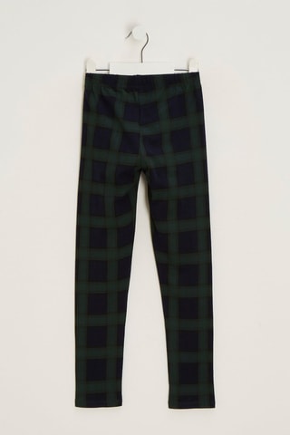 Leggings de algodón orgánico - Azul marino y verde