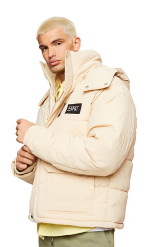 Anorak con capucha - Beige