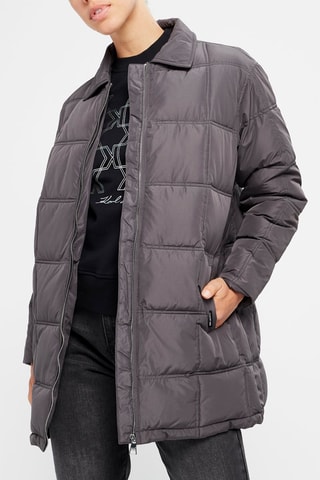 Doudoune à capuche - Gris foncé