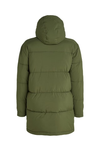 Anorak largo con capucha - Caqui