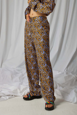 Pijama Ulysse - Camel y lavanda