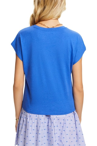 Camiseta anudada - Azul eléctrico