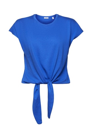 Camiseta anudada - Azul eléctrico
