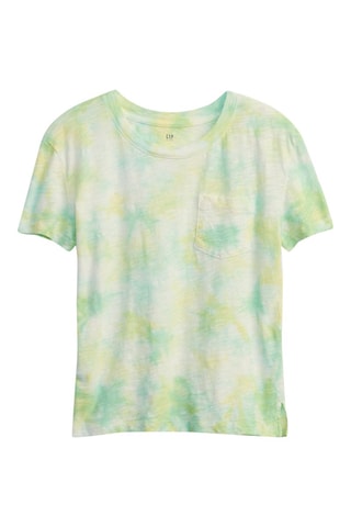 Camiseta tie-dye de algodón orgánico - Verde