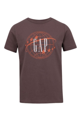 Camiseta de algodón orgánico - Marrón