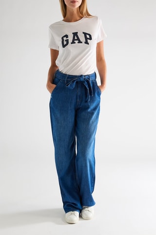 Camiseta - Blanco y azul marino