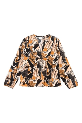 Blusa - Preto e castanho