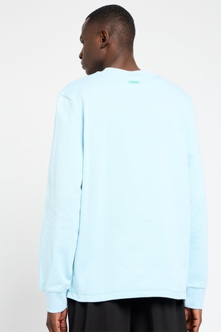 Sudadera de algodón orgánico - Azul claro