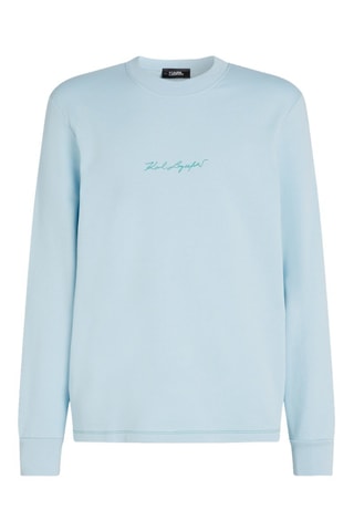 Sudadera de algodón orgánico - Azul claro