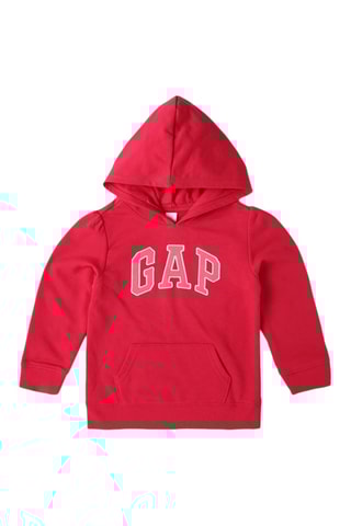 Sudadera con capucha - Rojo y rosa