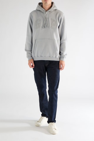 Sudadera con capucha - Gris claro