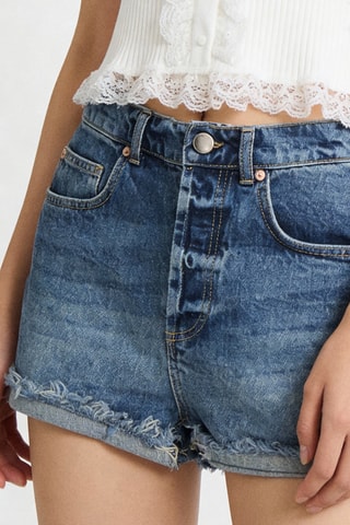 Short de algodón orgánico - Índigo