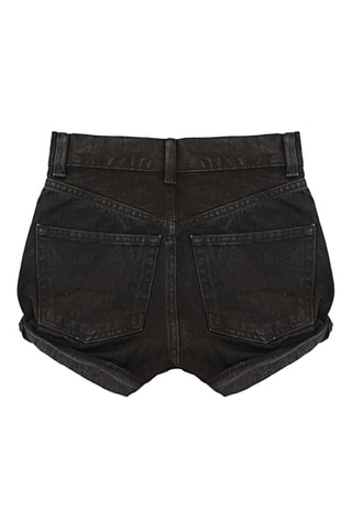 Short vaquero de algodón orgánico - Negro