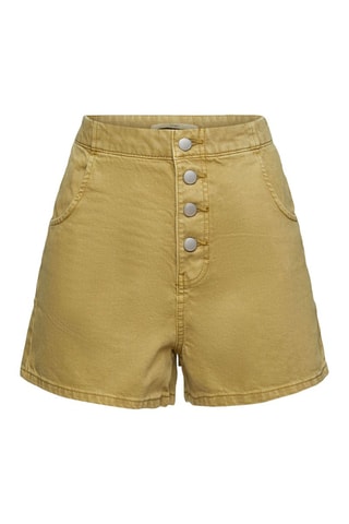 Short vaquero de tiro alto - Verde oliva