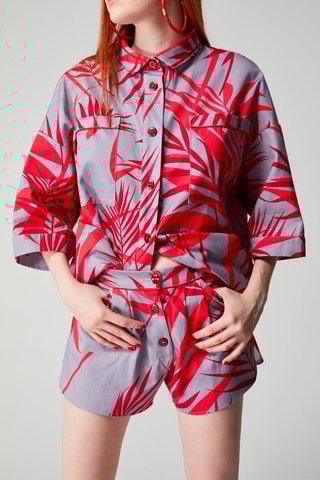 Short - Violeta y rojo