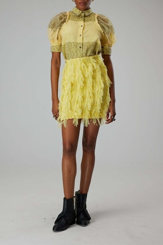 Falda de gasa Molly - Amarillo