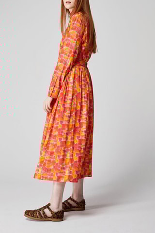 Falda midi - 
Naranja