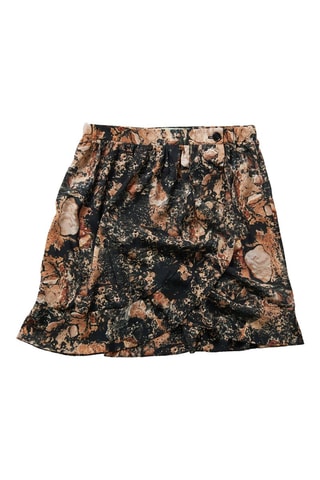 Falda recta - Negro y rosa