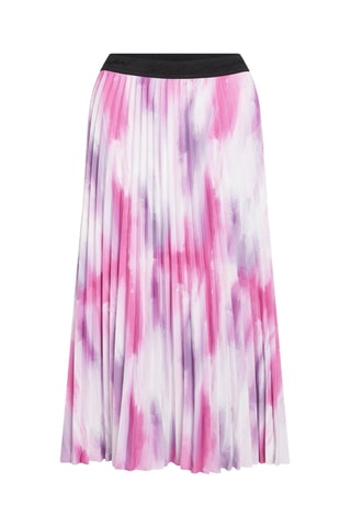 Falda plisada dip-dye - Rosa