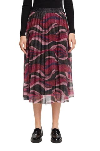 Falda de talle alto - Burdeos