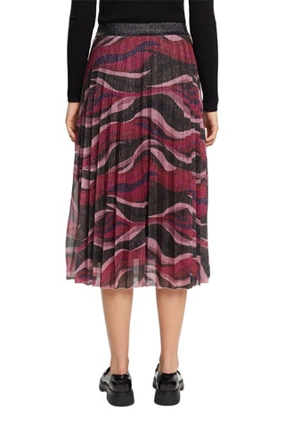 Falda de talle alto - Burdeos