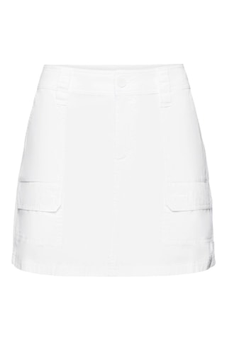 Falda talle alto - Blanco