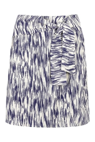 Falda recta - Azul y blanco