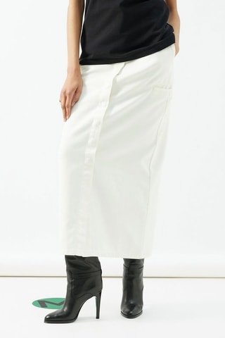 Falda de tubo de talle alto - Blanco - Raey