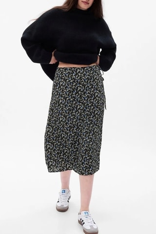 Falda cruzada - Negro y gris