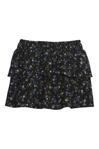 Falda avolantada - Negro