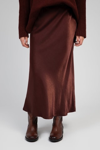 Gonna lunga - Marrone