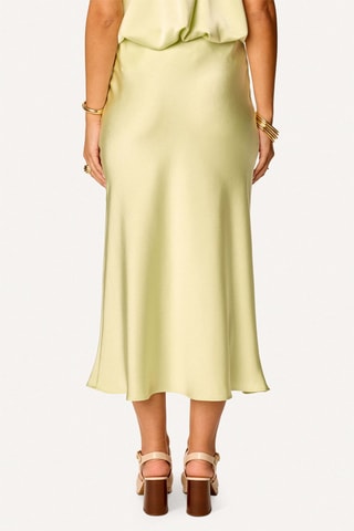 Falda midi - Amarillo pastel