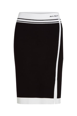 Falda cruzada - Negro