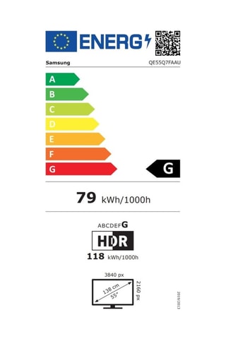 Téléviseur Samsung QLED Ultra HD 4K 55" Smart TV - 139 cm