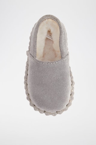 Zapatillas de casa de piel ovina - Gris