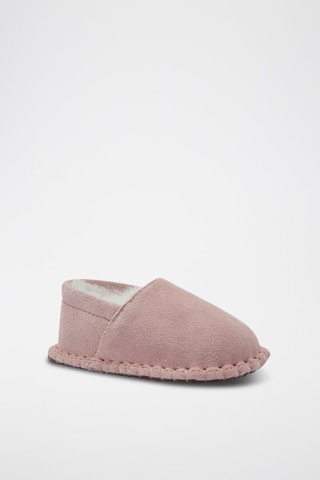 Zapatillas de casa de piel ovina - Rosa