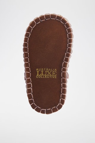 Zapatillas de casa de piel ovina - Rosa