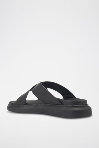 Sandali in pelle - Nero