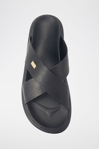 Sandali in pelle - Nero