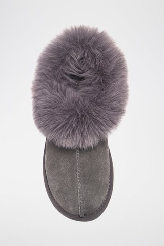 Socas em couro de carneiro - Cinzento