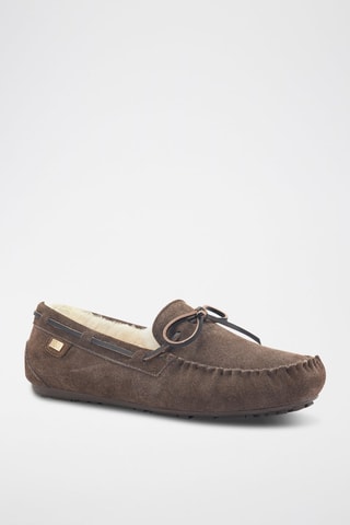 Scarpe da barca in pelle di montone - Marrone